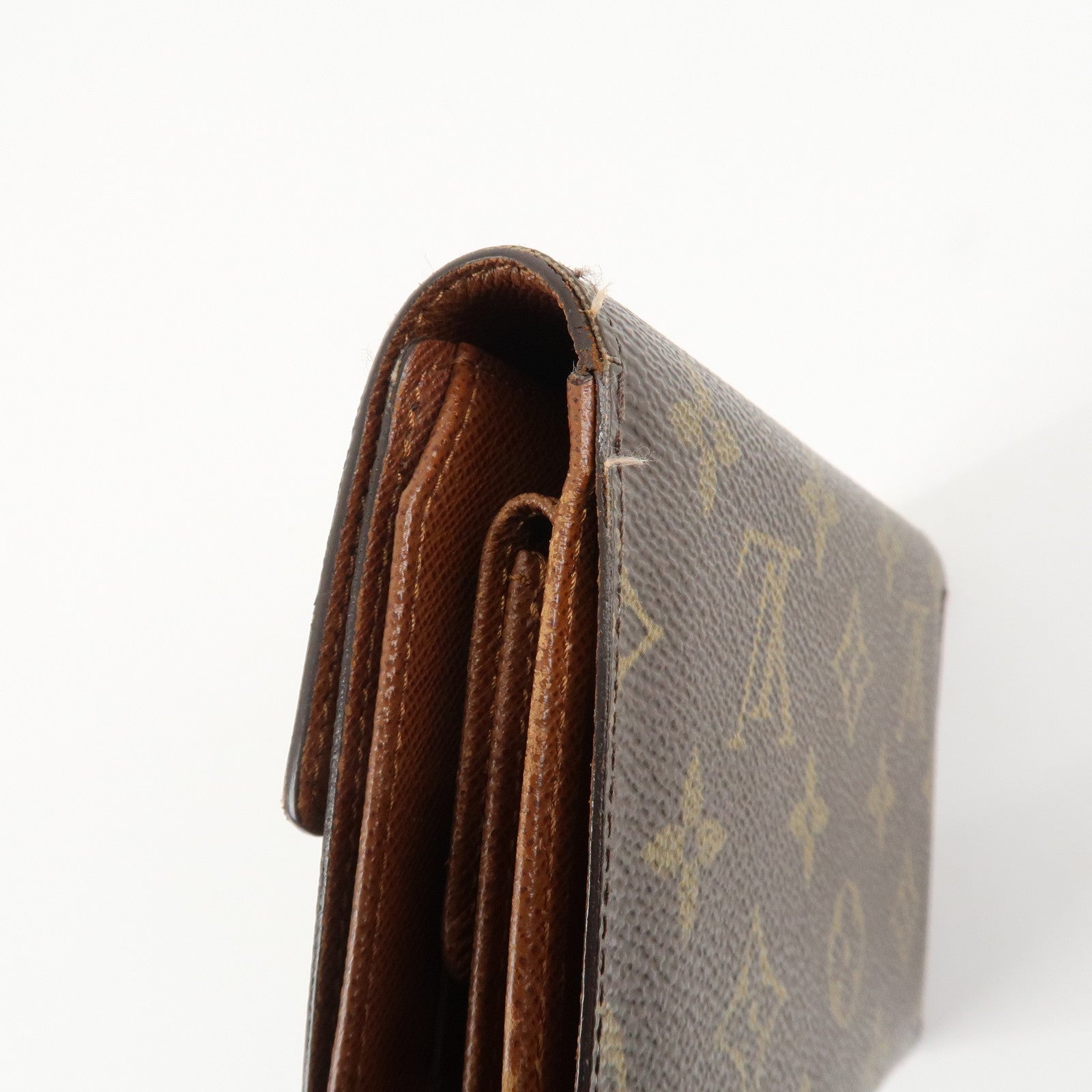 Louis Vuitton Monogram Porte Tresor Etui Papiers Wallet M61202 Used