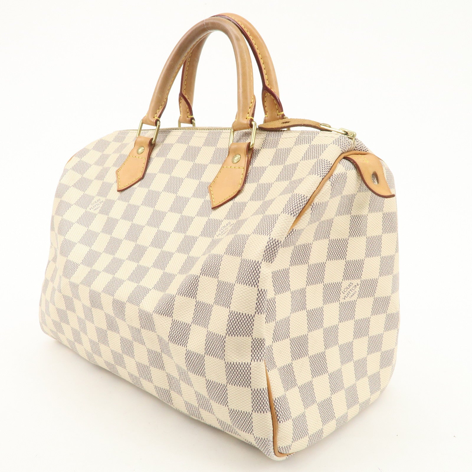 Louis Vuitton Damier Azur Speedy 30 Hand Bag Boston Bag N41533 Used
