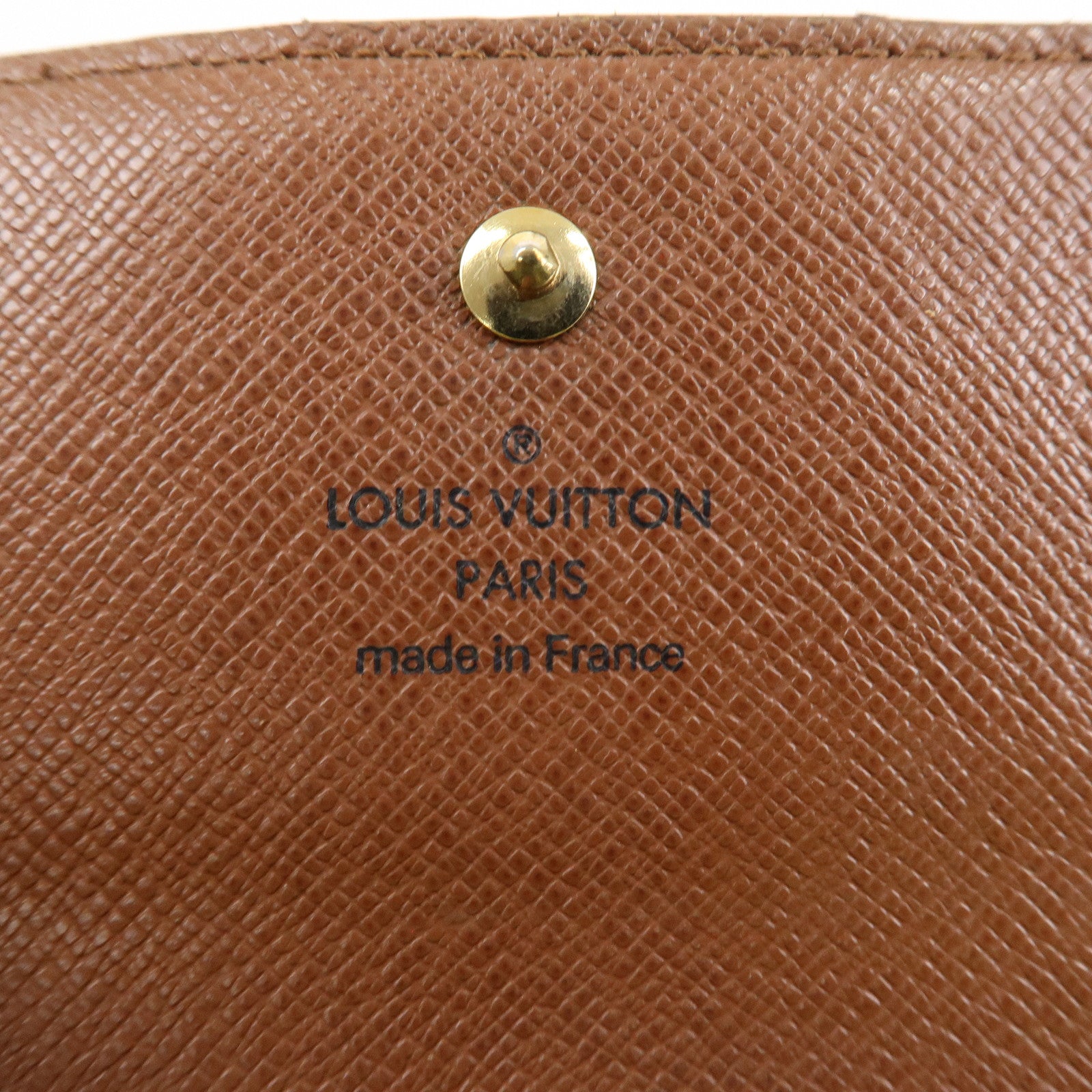 Louis Vuitton Monogram Porte Monnaie Billet Carte Credit M61652 Used