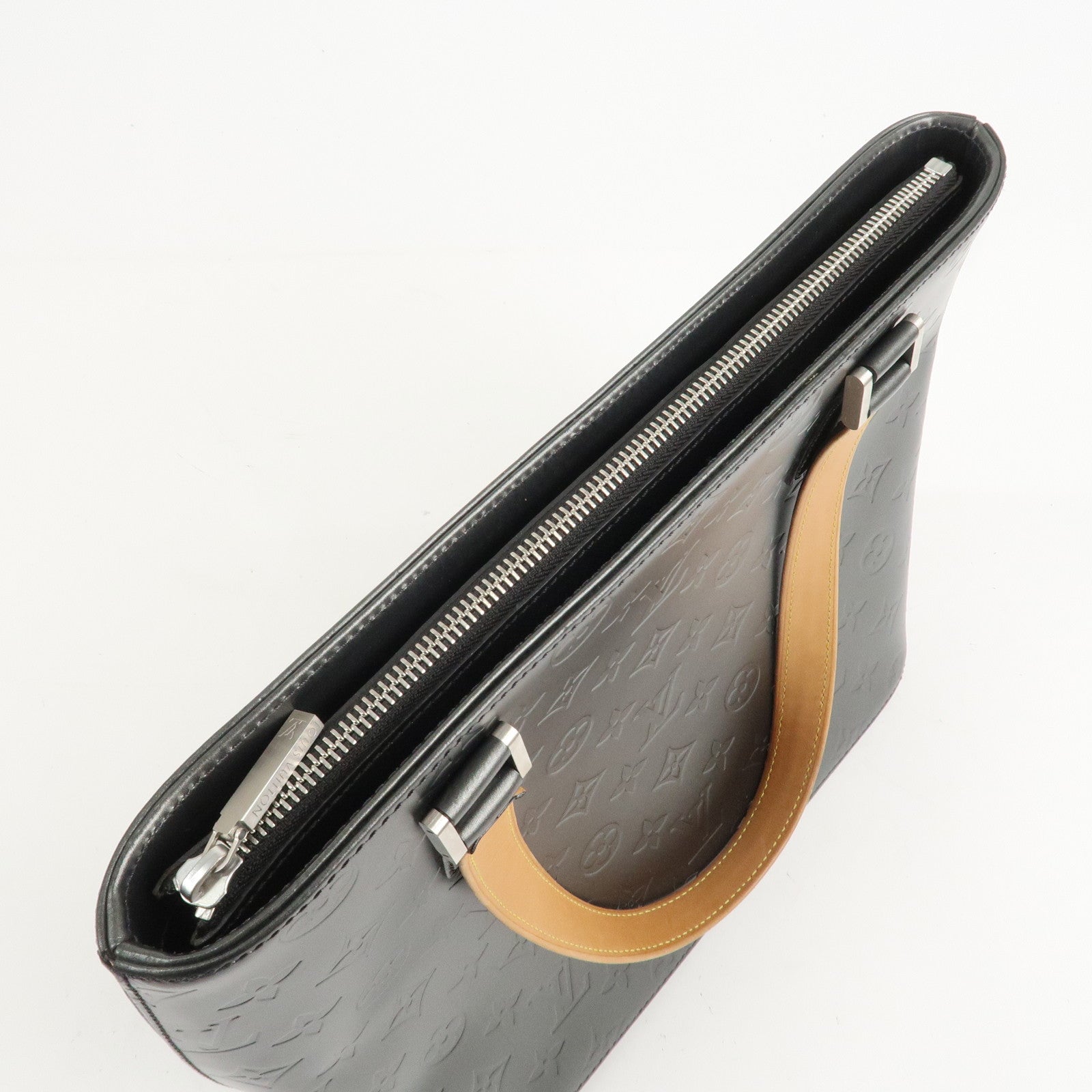 Louis Vuitton Monogram Matte Stockton Tote Bag Shoulder Bag Noir M55112