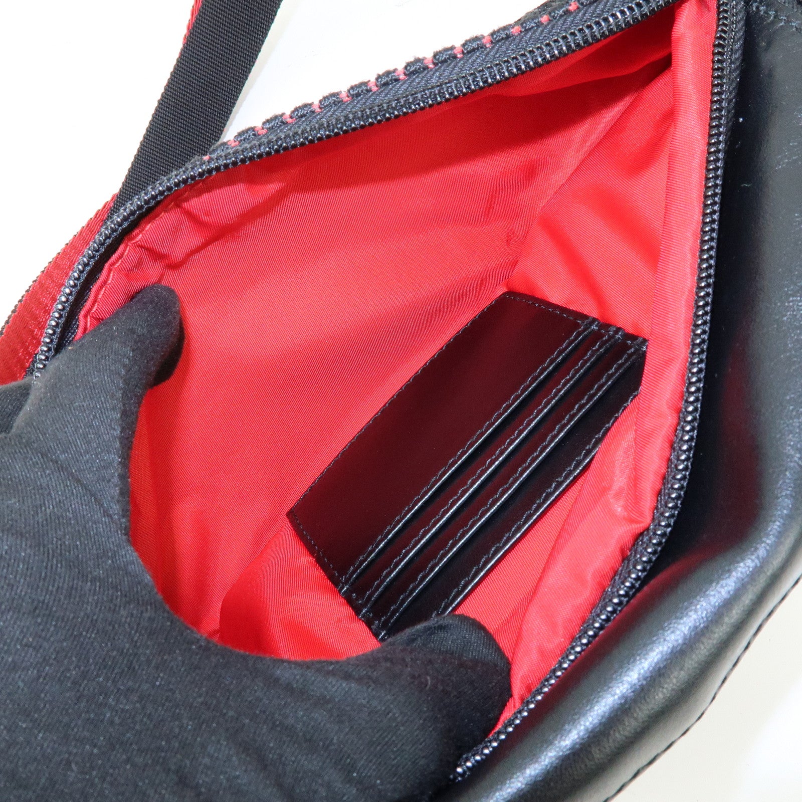 Christian Louboutin Paris New York City Nylon Canvas Waist Bag