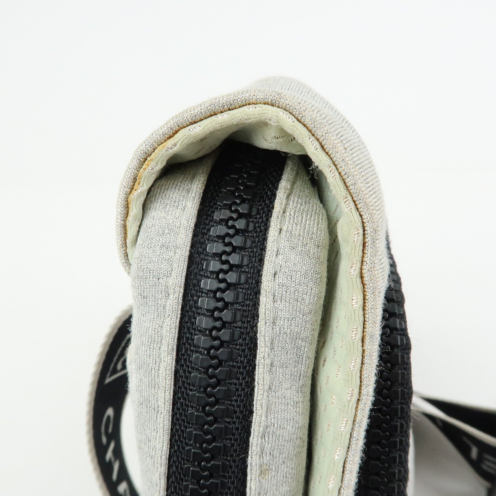 CHANEL CHANEL Sports Cotton Waist Bag Body Bag Gray