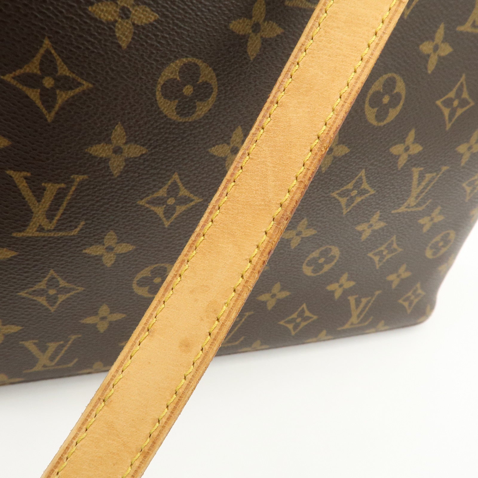 Louis Vuitton Monogram Luco Tote Bag Hand Bag Brown M51155 Used