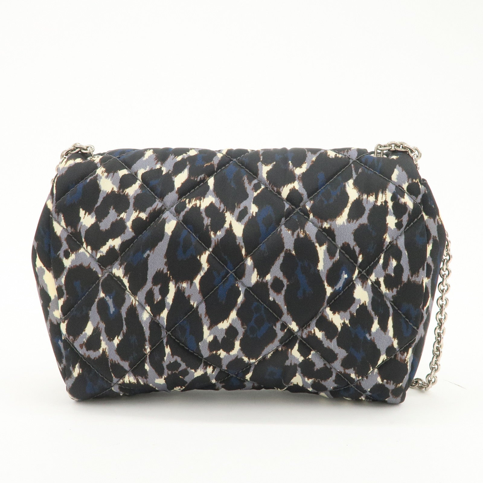 Ferragamo Vara Ribbon Nylon Shoulder Bag Crossbody Bag Black Blue