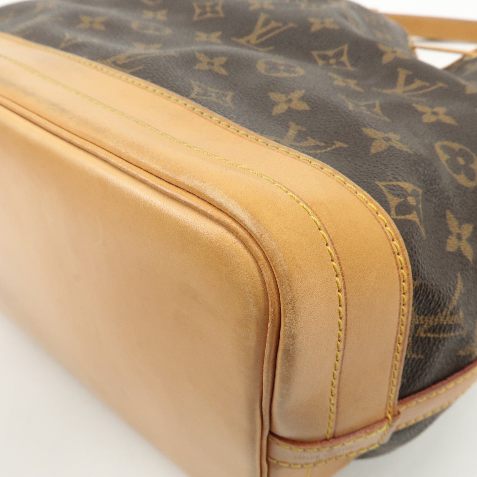 Louis Vuitton Monogram Noe Shoulder Bag Hand Bag Brown M42224 Used