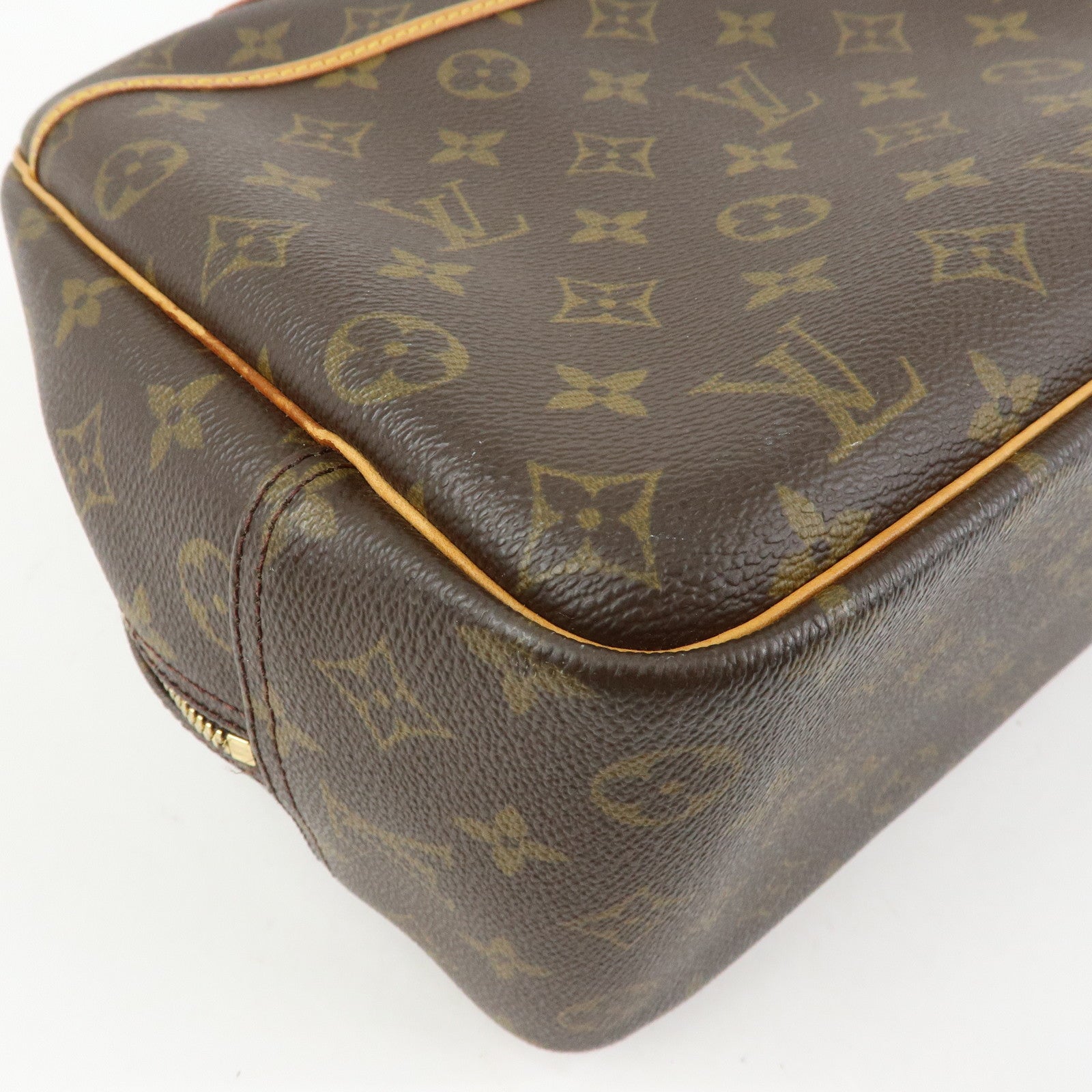 Louis Vuitton Monogram Canvas Deauville Hand Bag Brown M47270