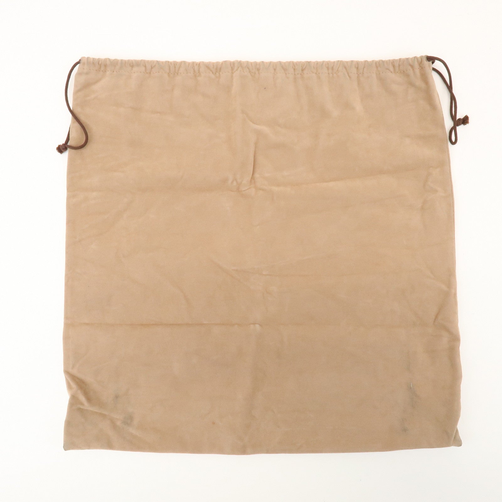 HERMES Set of 8 Drawstring Style Dust Bag Storage Bag Beige Brown