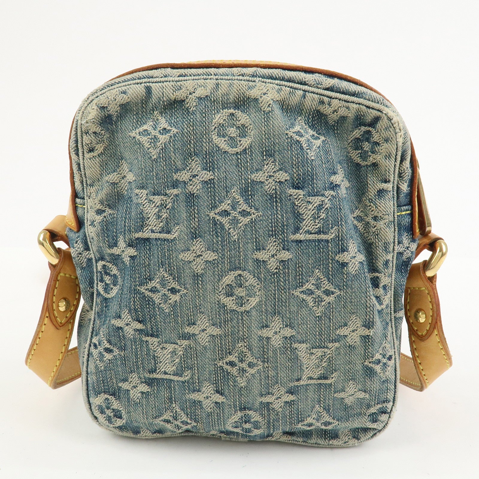 Louis Vuitton Monogram Denim Camera Bag Shoulder Bag Blue M95348