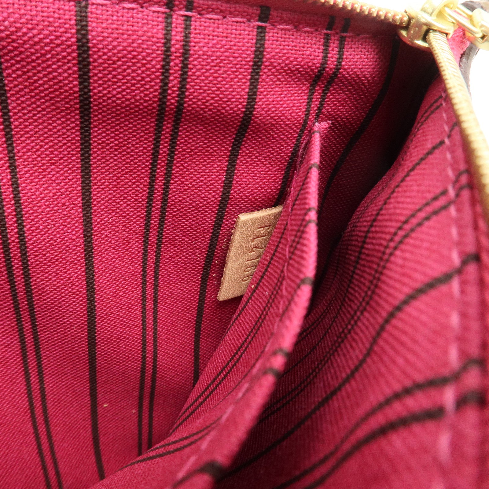 Louis Vuitton Monogram Canvas Neverfull GM Pouch Brown