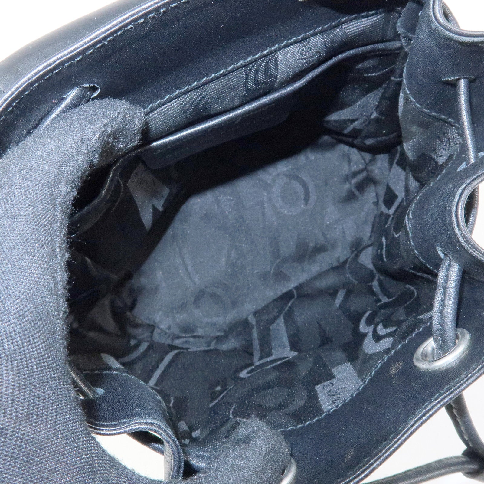 Ferragamo Gancni Leather Mini Backpack Rucksack Black Silver