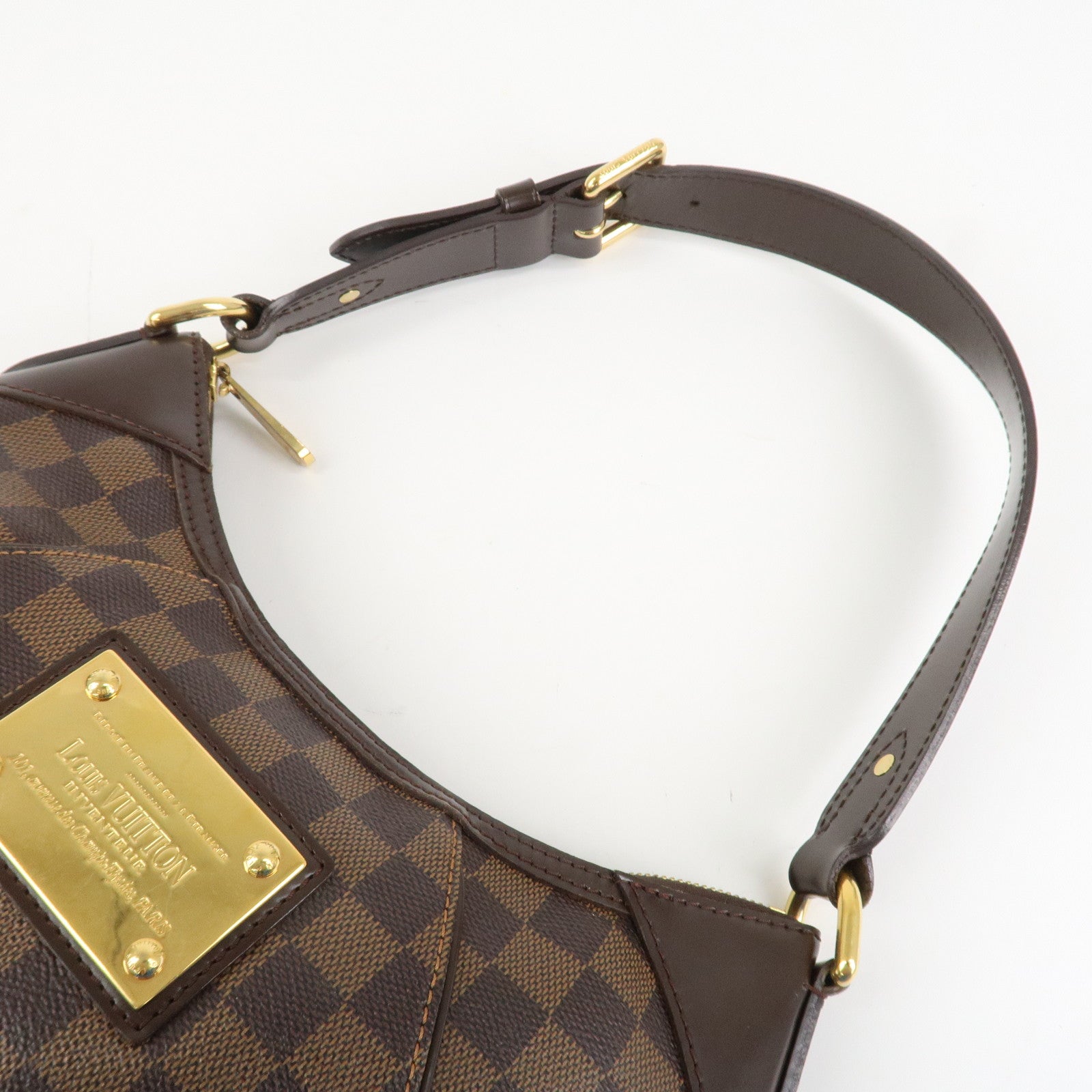 Louis Vuitton Damier Thames PM Shoulder Bag Hand Bag N48180 Used