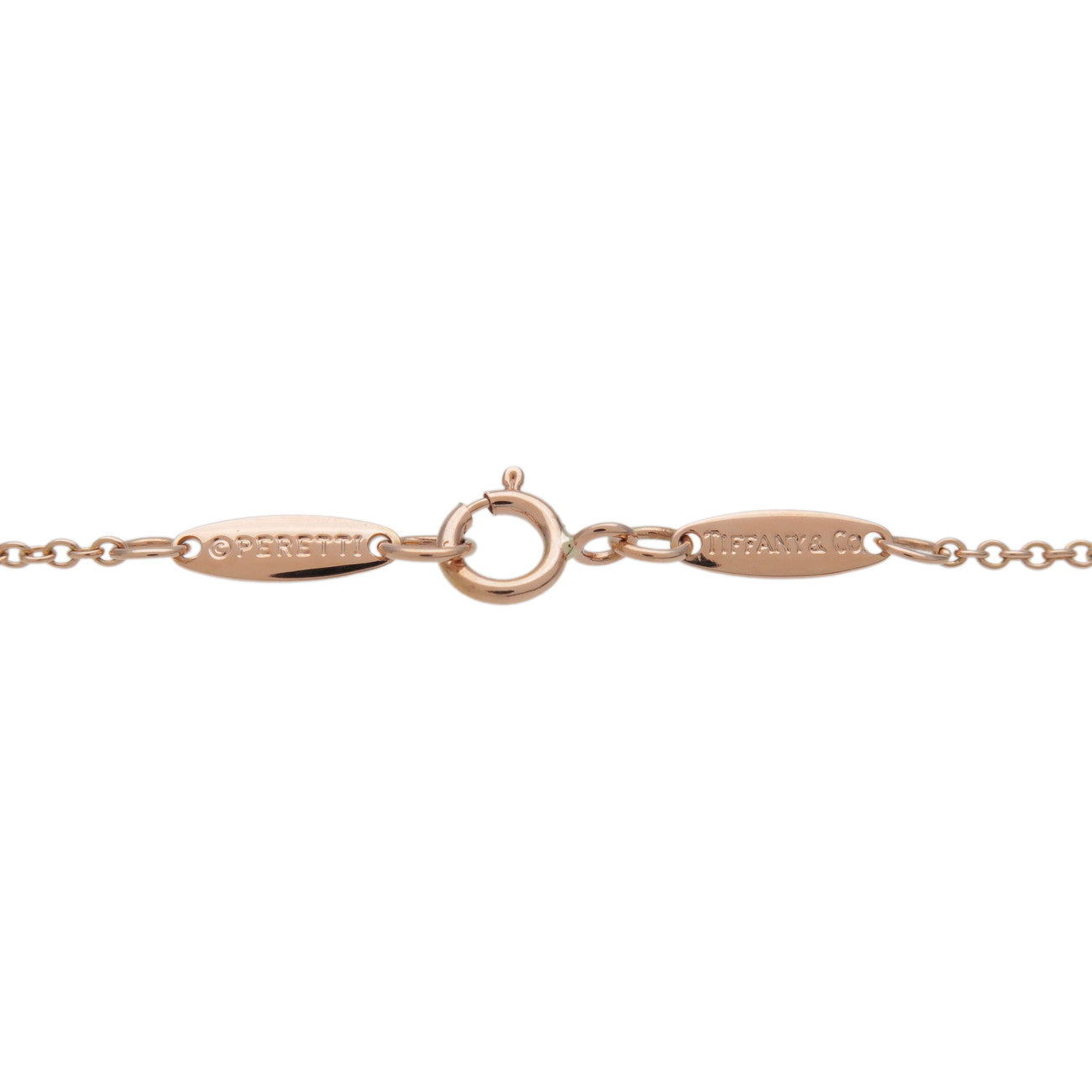 Tiffany & Co By The Yard 1P Diamond Necklace 0.08ct K18PG 750PG