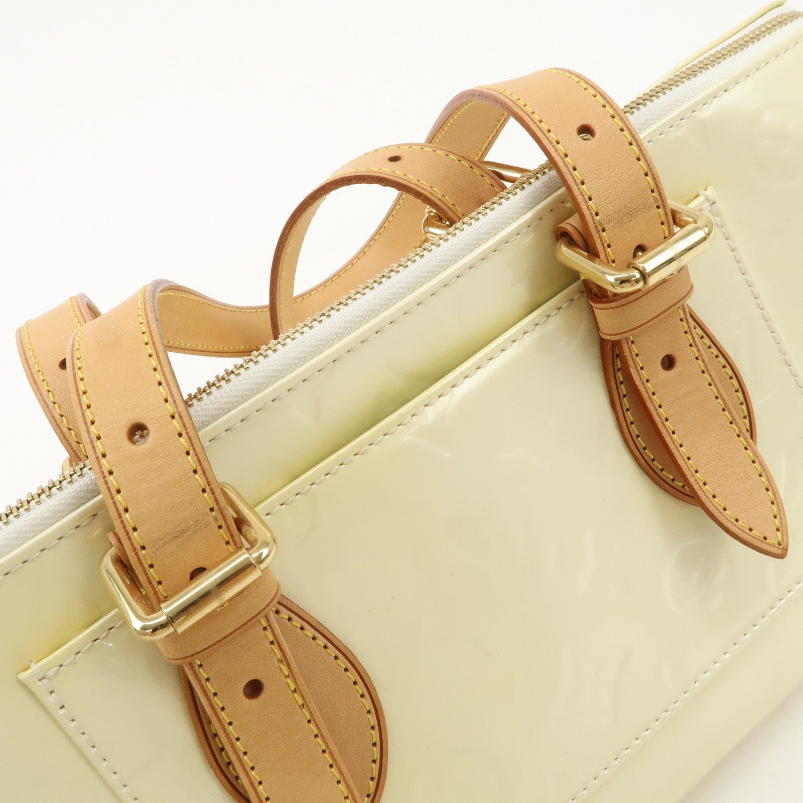 Louis Vuitton Monogram Vernis Rosewood Avenue Hand Bag Perle M93508 Used