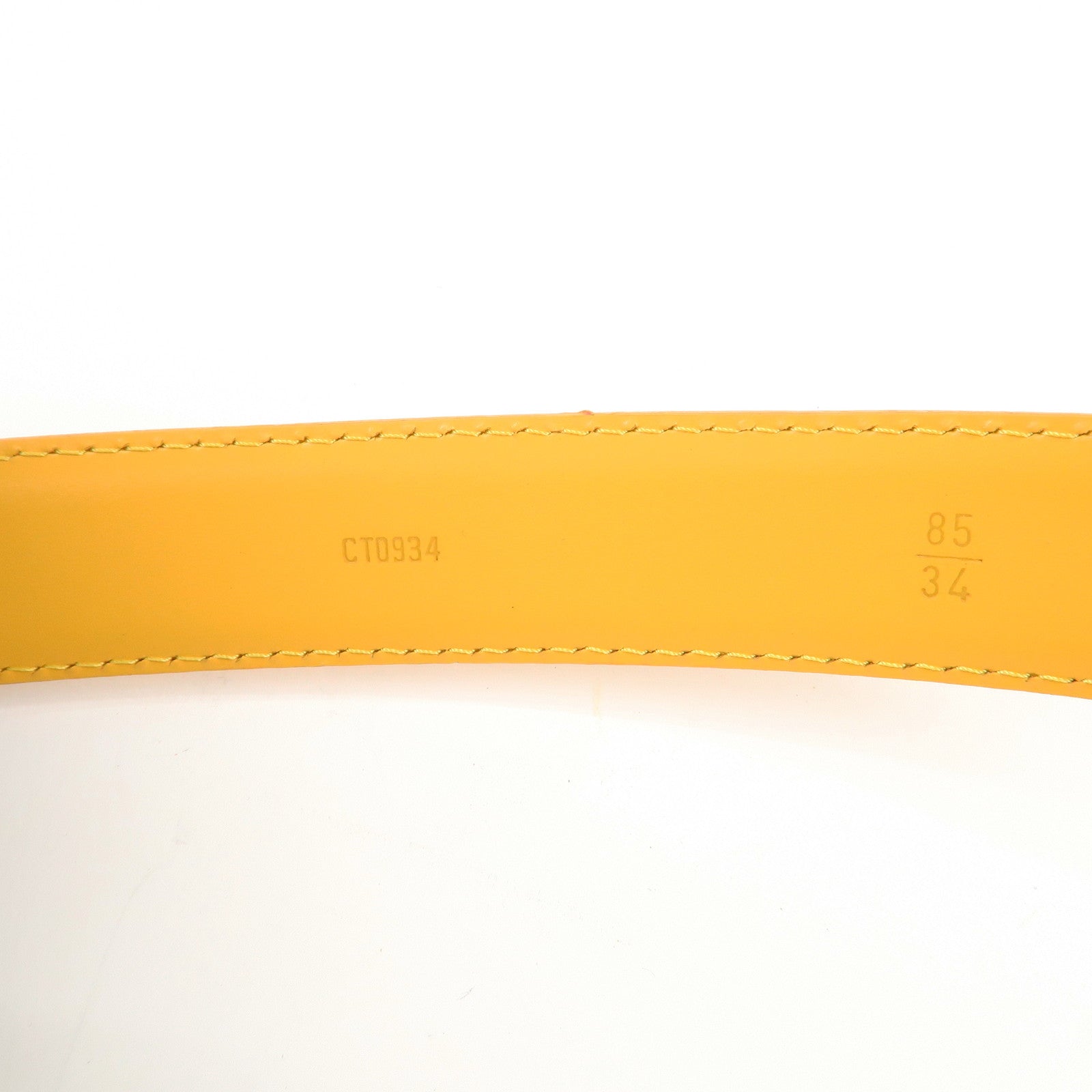 Louis Vuitton Epi Leather Ceinture Belt Tassili Yellow R10051