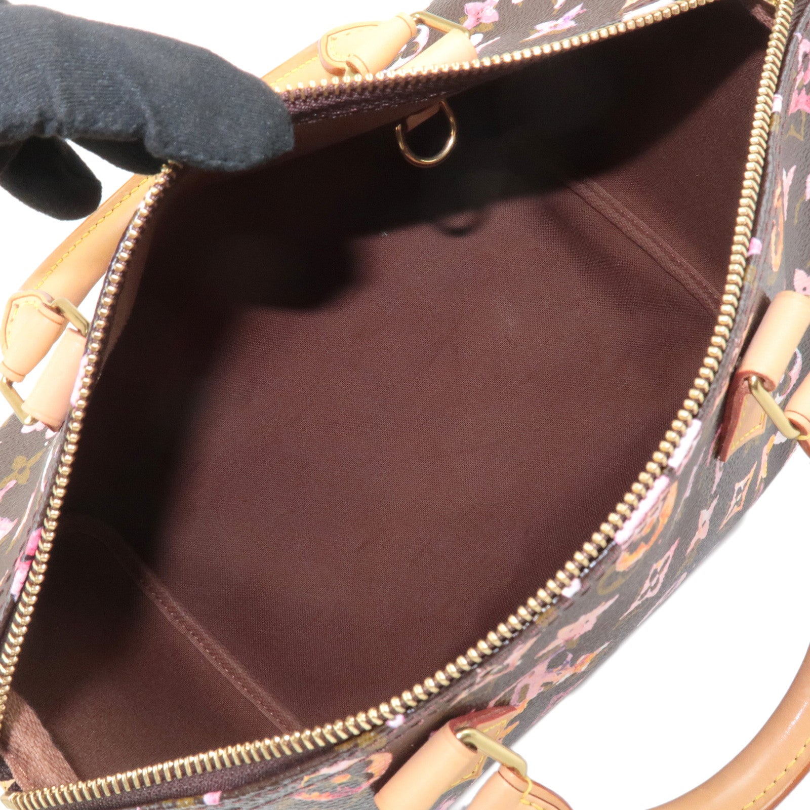 Louis Vuitton Monogram Water Color Speedy 30 Hand Bag Maron M95832 Used