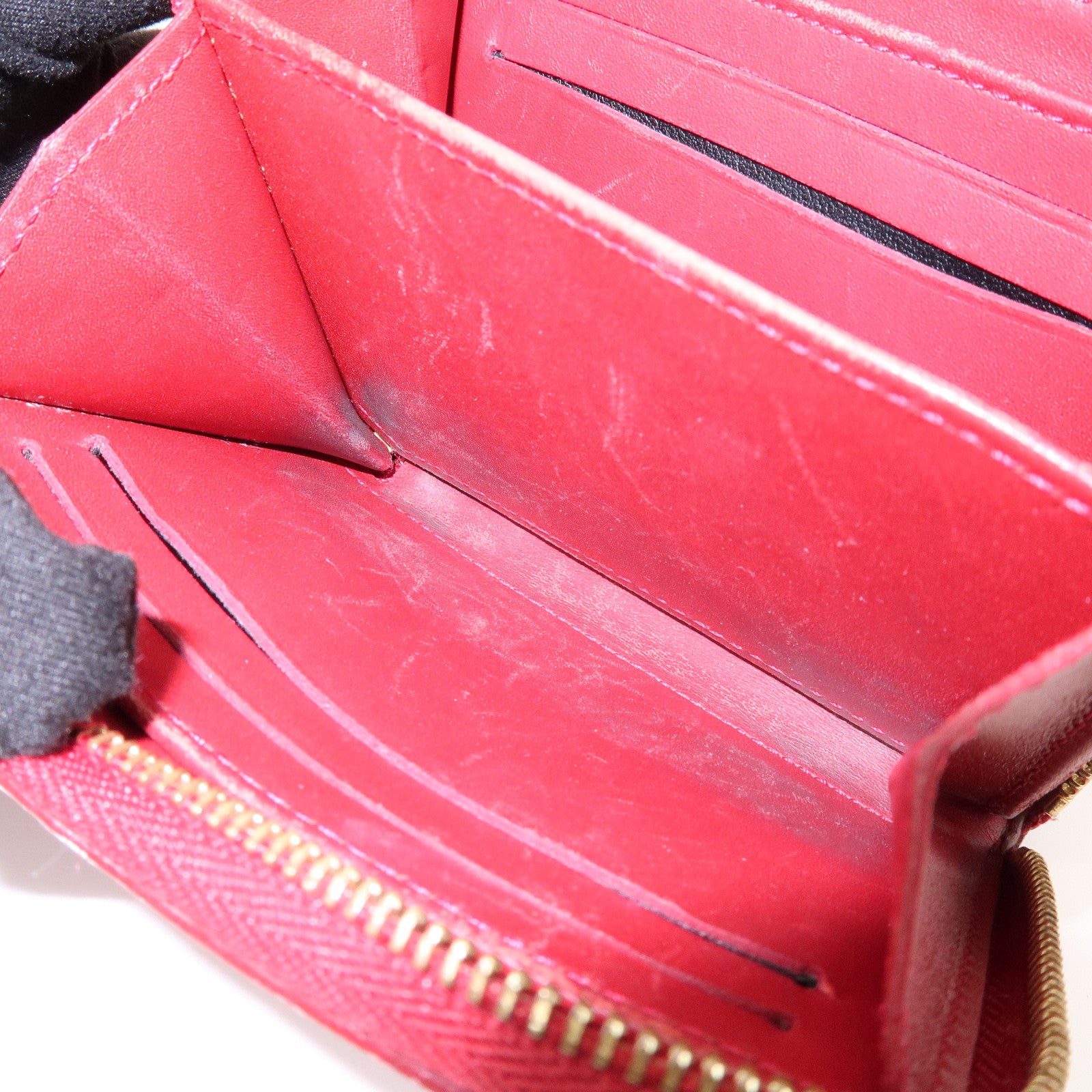 Louis Vuitton Monogram Vernis Leather Zippy Coin Case Pomme d'Amour