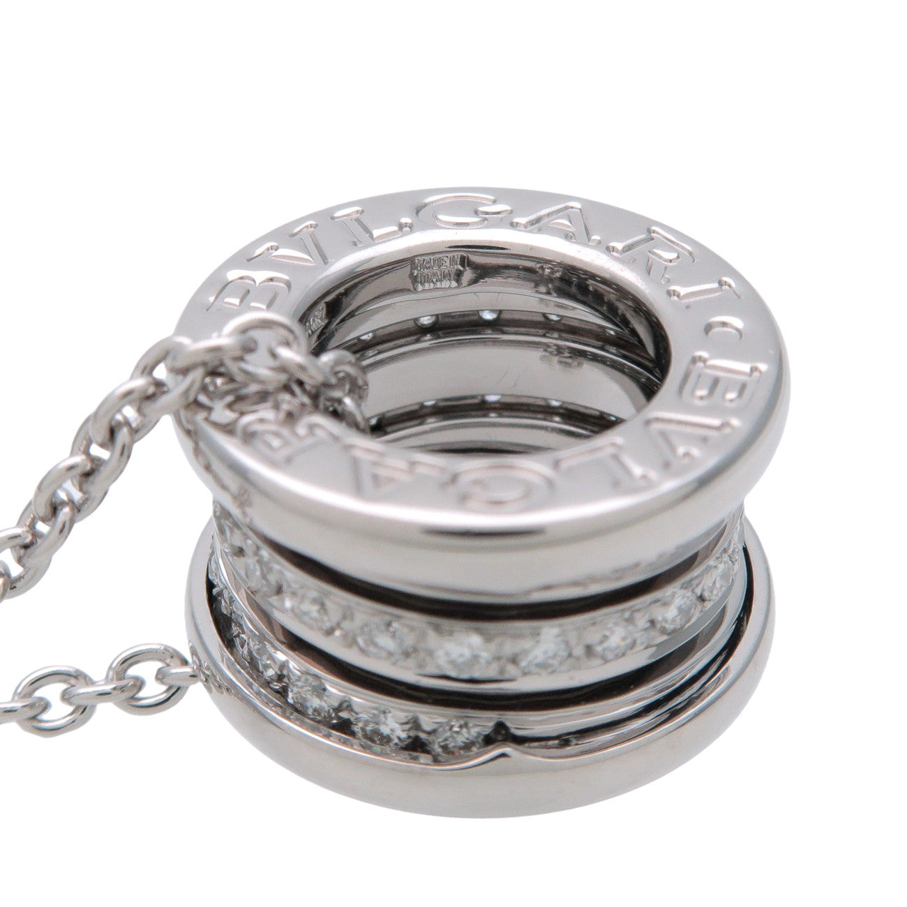 BVLGARI B-zero1 Diamond Necklace K18 750WG White Gold