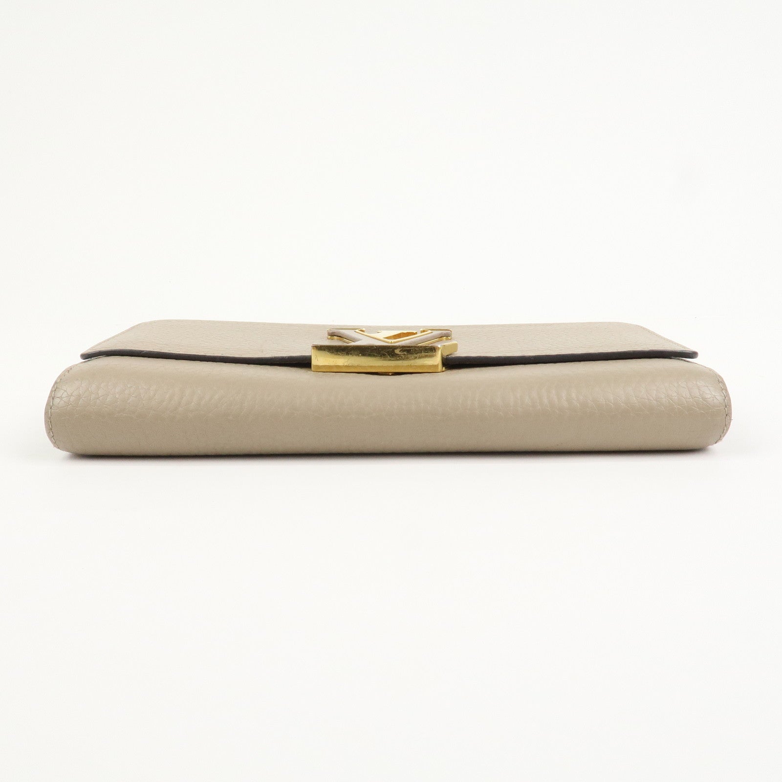 Louis Vuitton Capucines Taurillon Leather Long Wallet Galet M61249