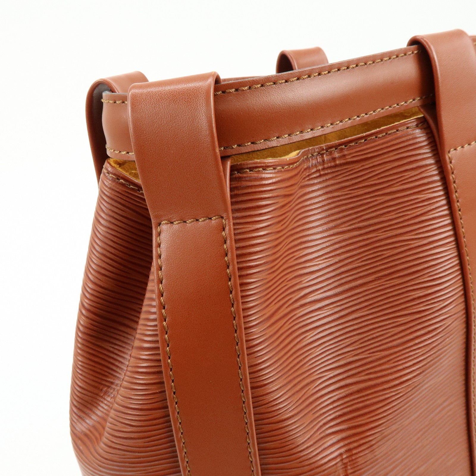 Louis Vuitton Epi Randonnee PM Shoulder Bag Kenya Brown M52353