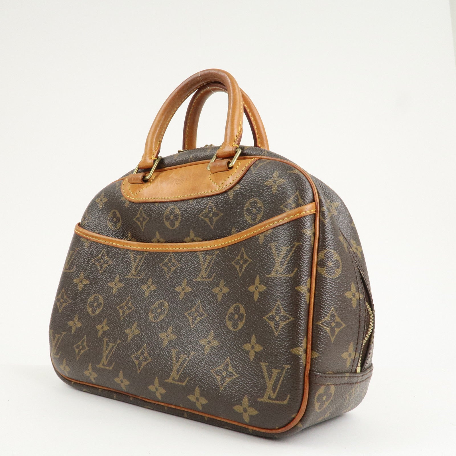 Louis Vuitton Monogram Trueville Hand Bag Brown M42228 Used