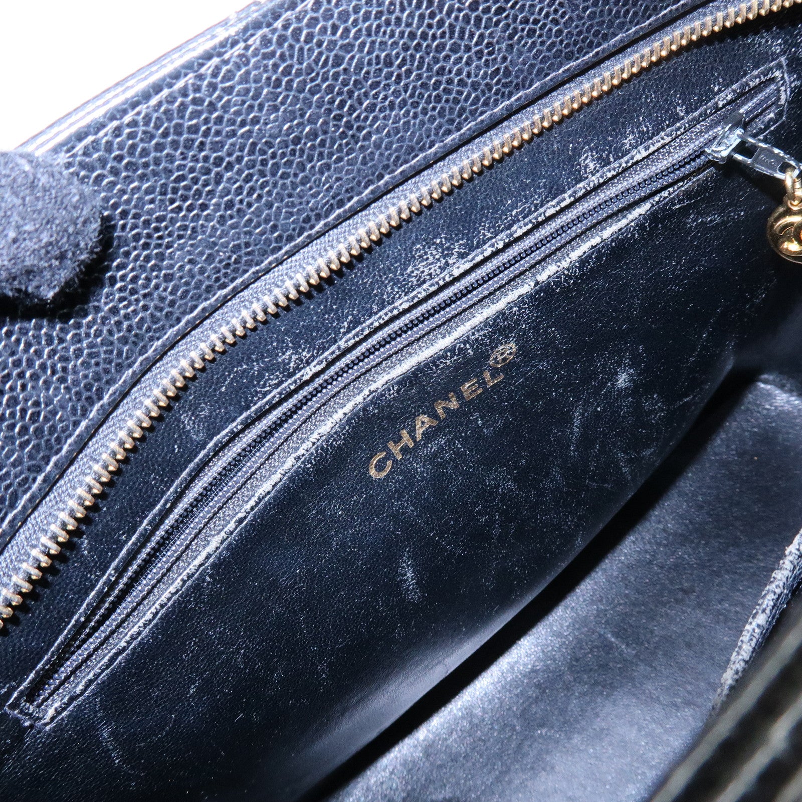 CHANEL Matelasse COCO Mark Medallion Tote Bag Hand Bag Black A01804