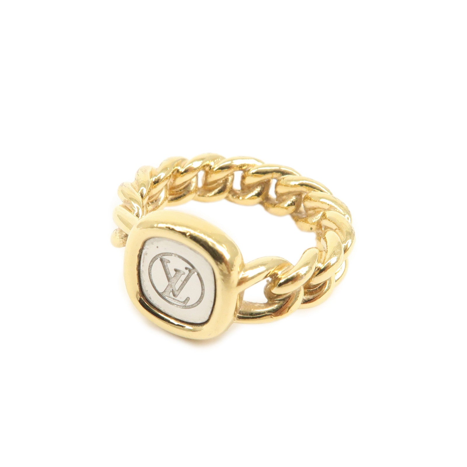 Louis Vuitton ID Ring Metal Gold Silver M61094