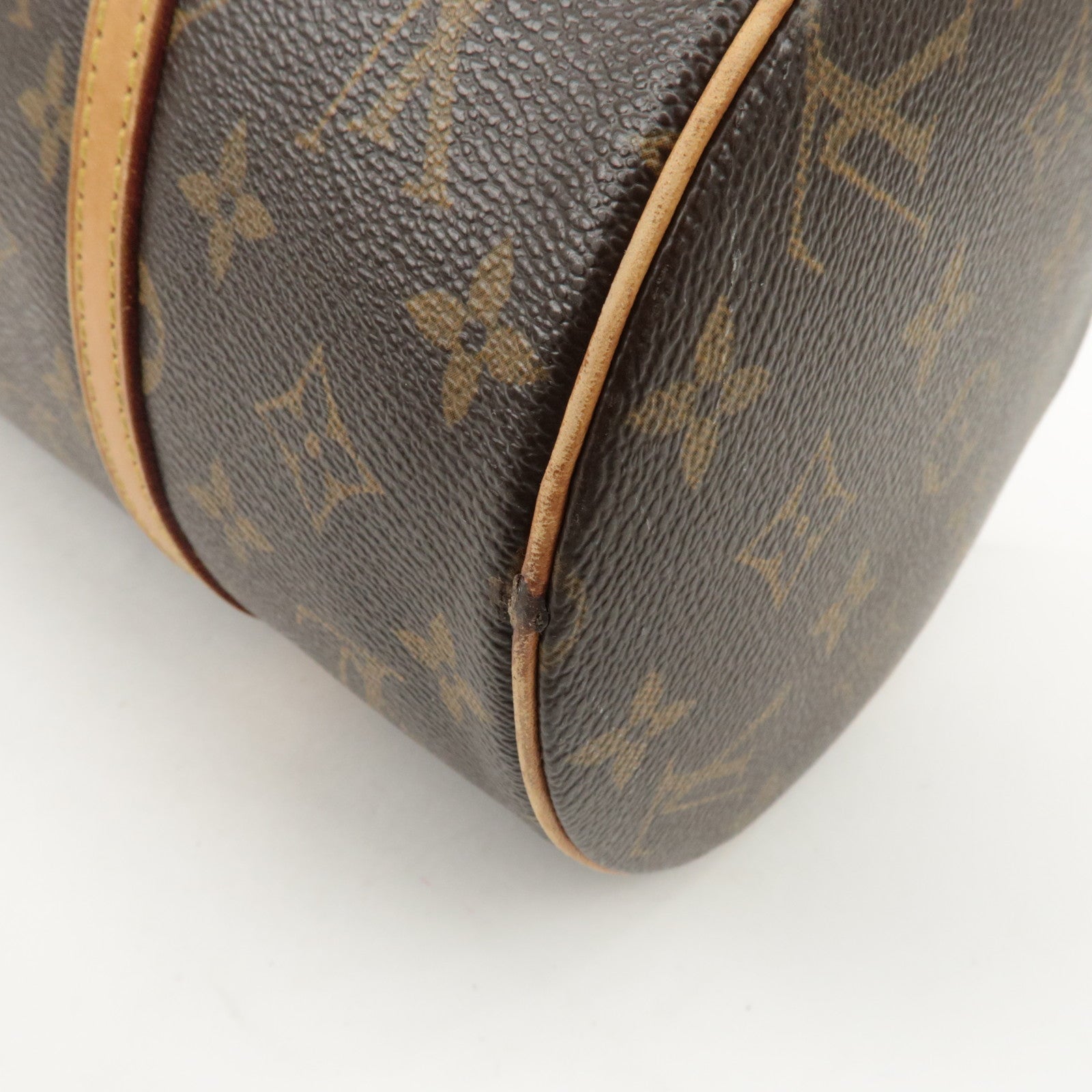 Louis Vuitton Monogram Papillon 30 Hand Bag New Style Brown M51385 Used
