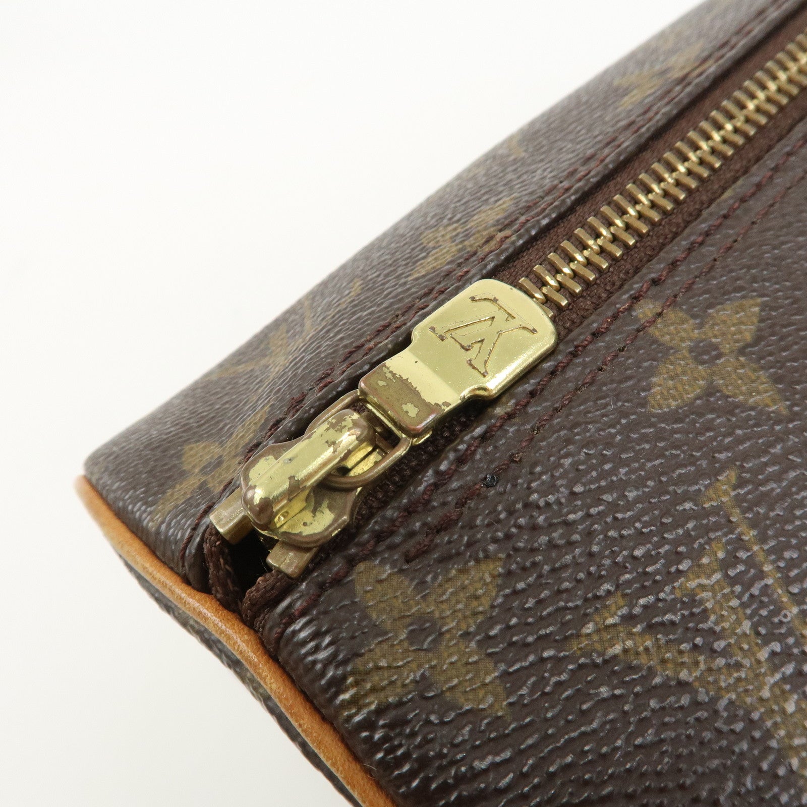 Louis Vuitton Monogram Papillon 30 Hand Bag Brown M51385