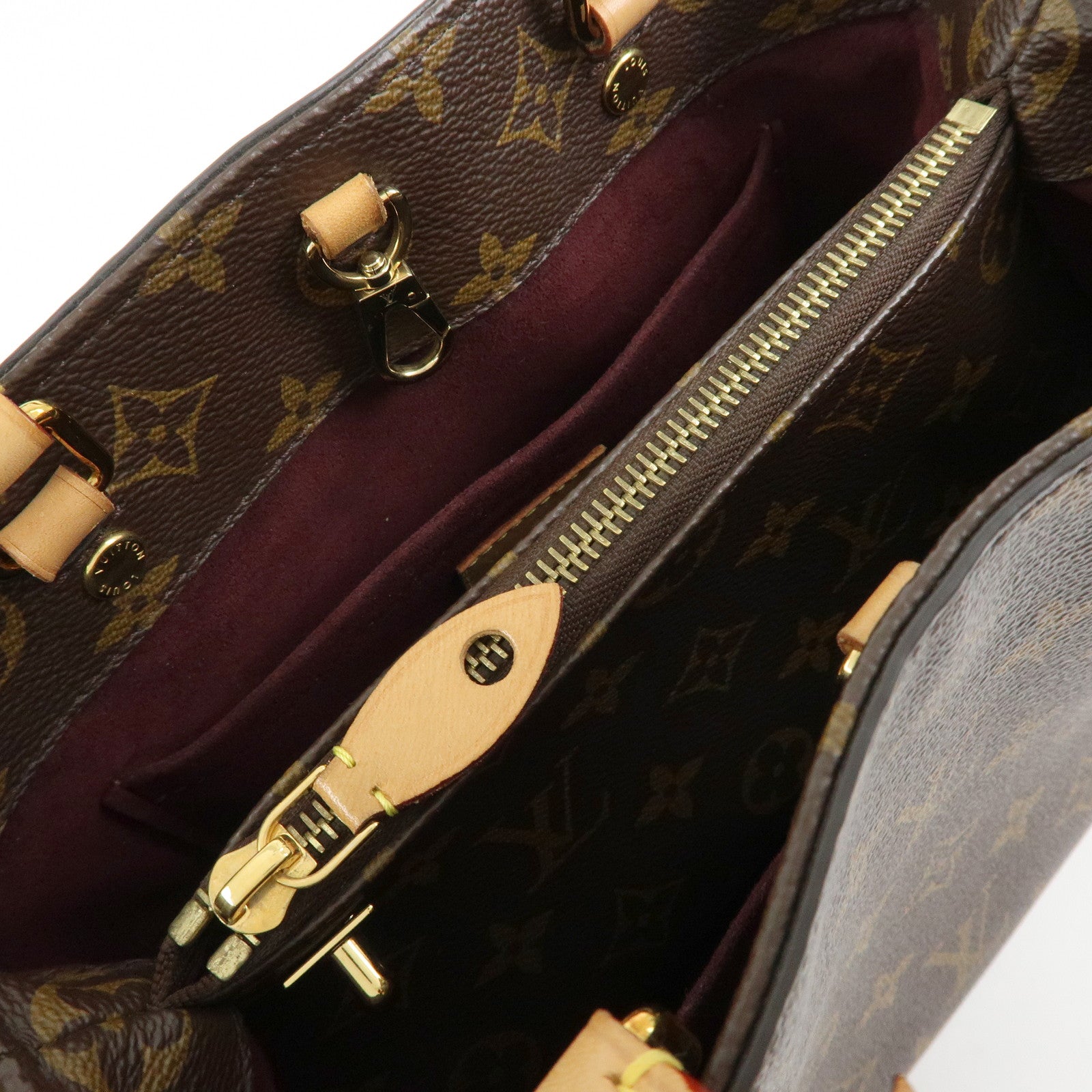 Louis Vuitton Monogram Montaigne BB 2Way Bag Hand Bag Brown M41055