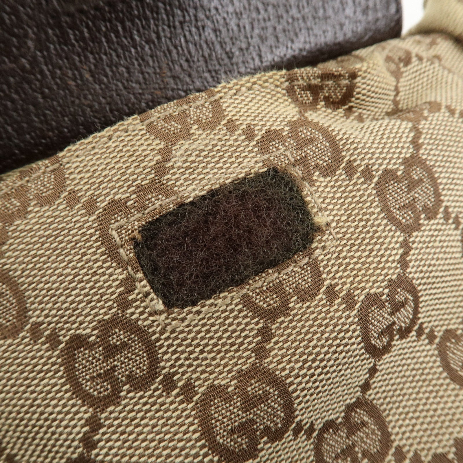 GUCCI GG Canvas Leather Waist Bag Crossbody Bag Beige Brown 28566 Used