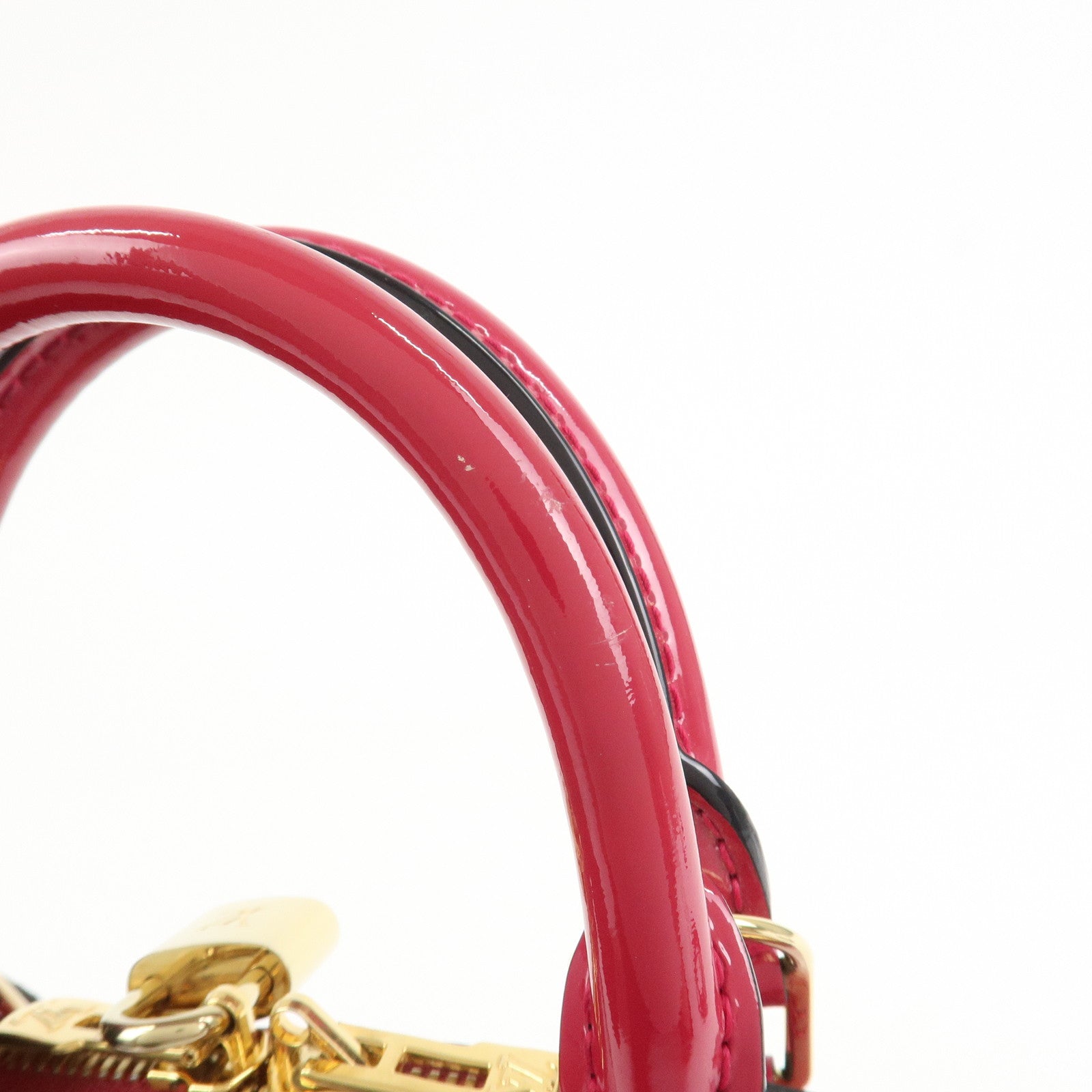 Louis Vuitton Monogram Vernis Alma BB 2Way Bag Rose Indien M91771