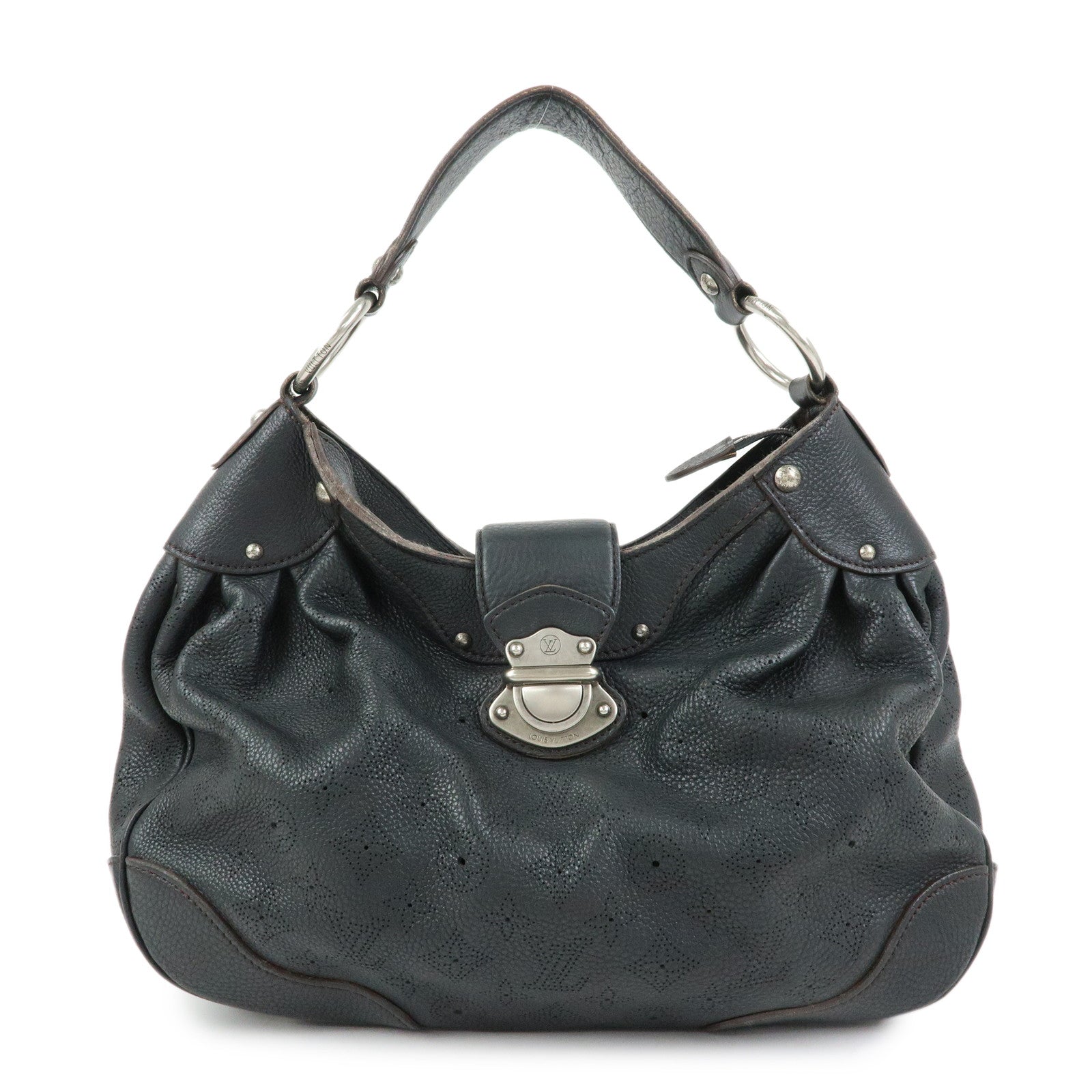 Louis Vuitton Monogram Mahina Solar PM Shoulder Bag Noir M93127