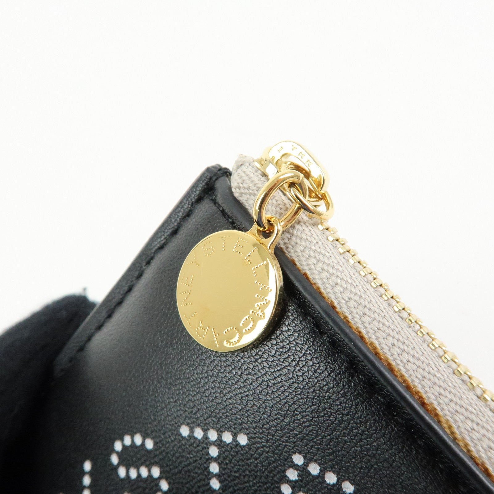 STELLA MCCARTNEY Faux Vegan Leather Compact Wallet Card Case