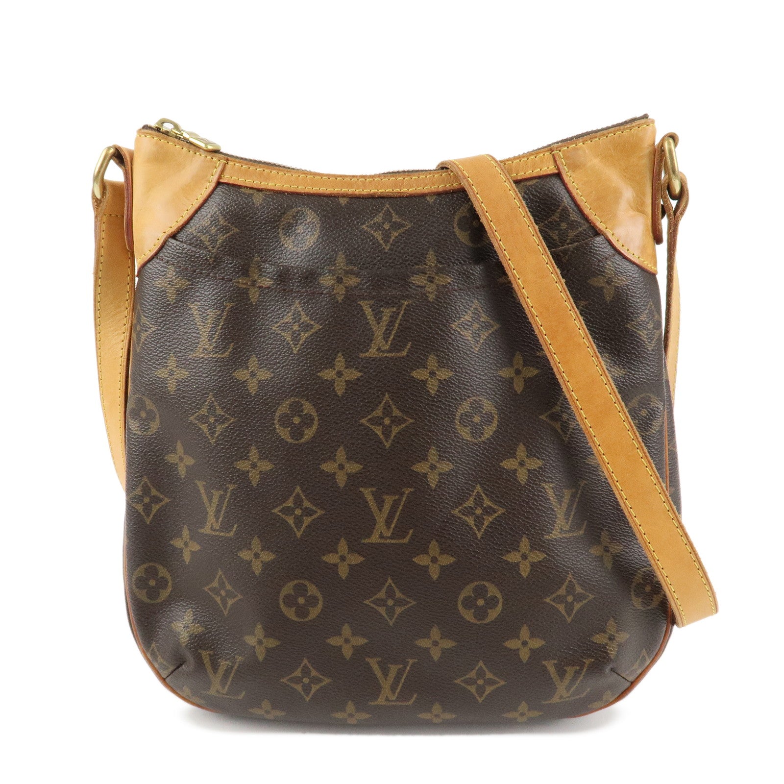Louis Vuitton Monogram Odeon PM Shoulder Bag Brown M56390 Used