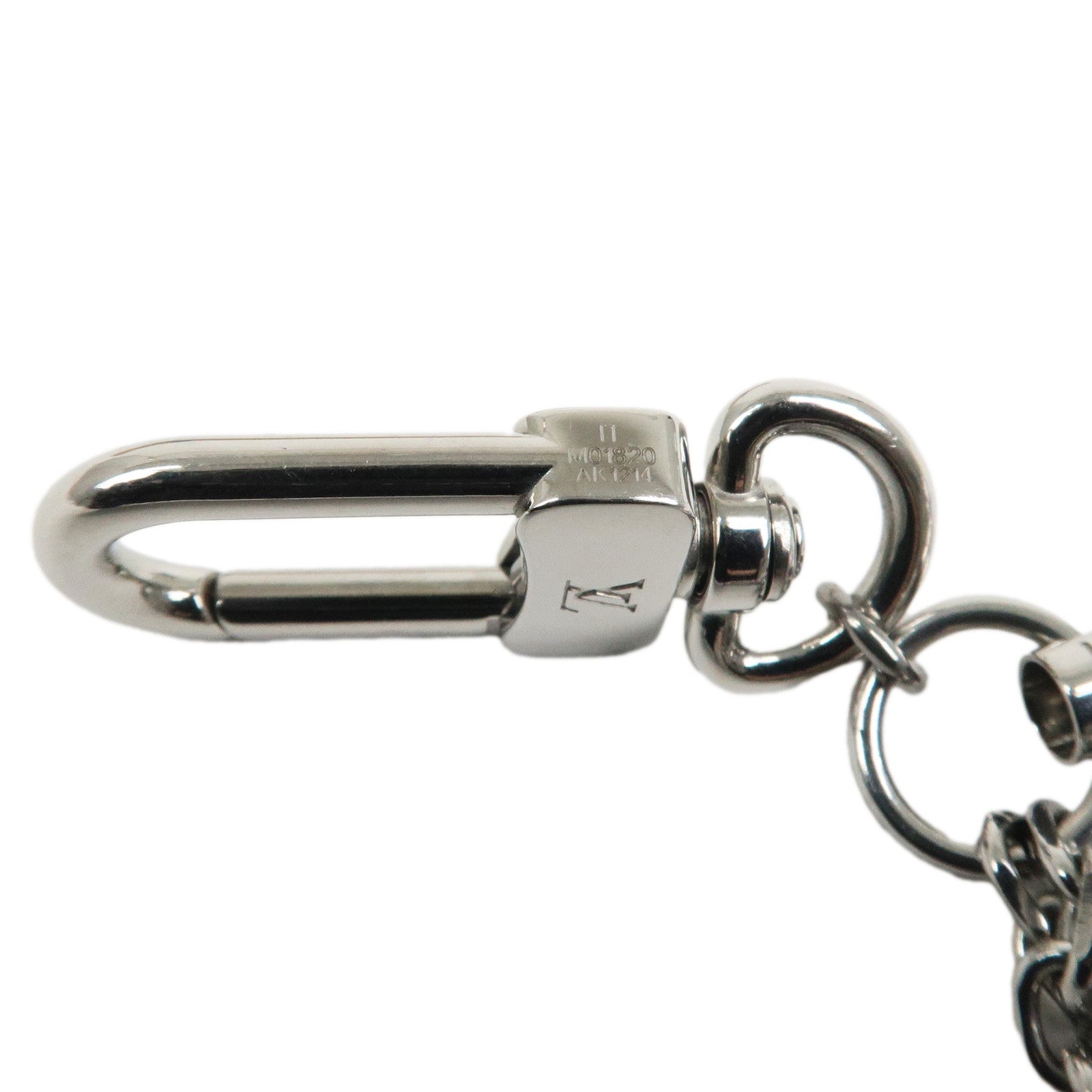 Louis Vuitton Monogram LV Fun Phone Strap Bag Charm Silver M01820