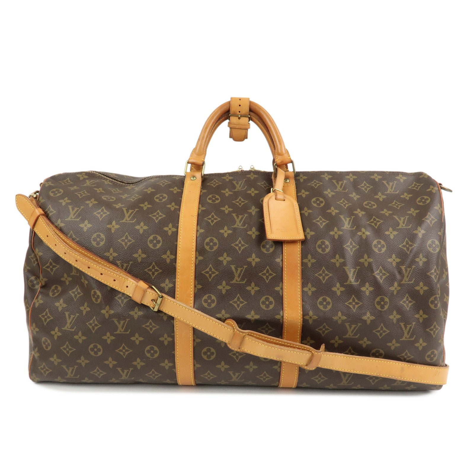 Louis Vuitton Monogram Keep All Bandouliere 60 Boston Bag M41412