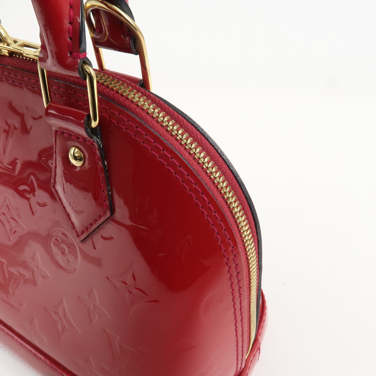 Louis Vuitton Monogram Vernis Alma BB 2Way Bag Rose Indien M91771 Used
