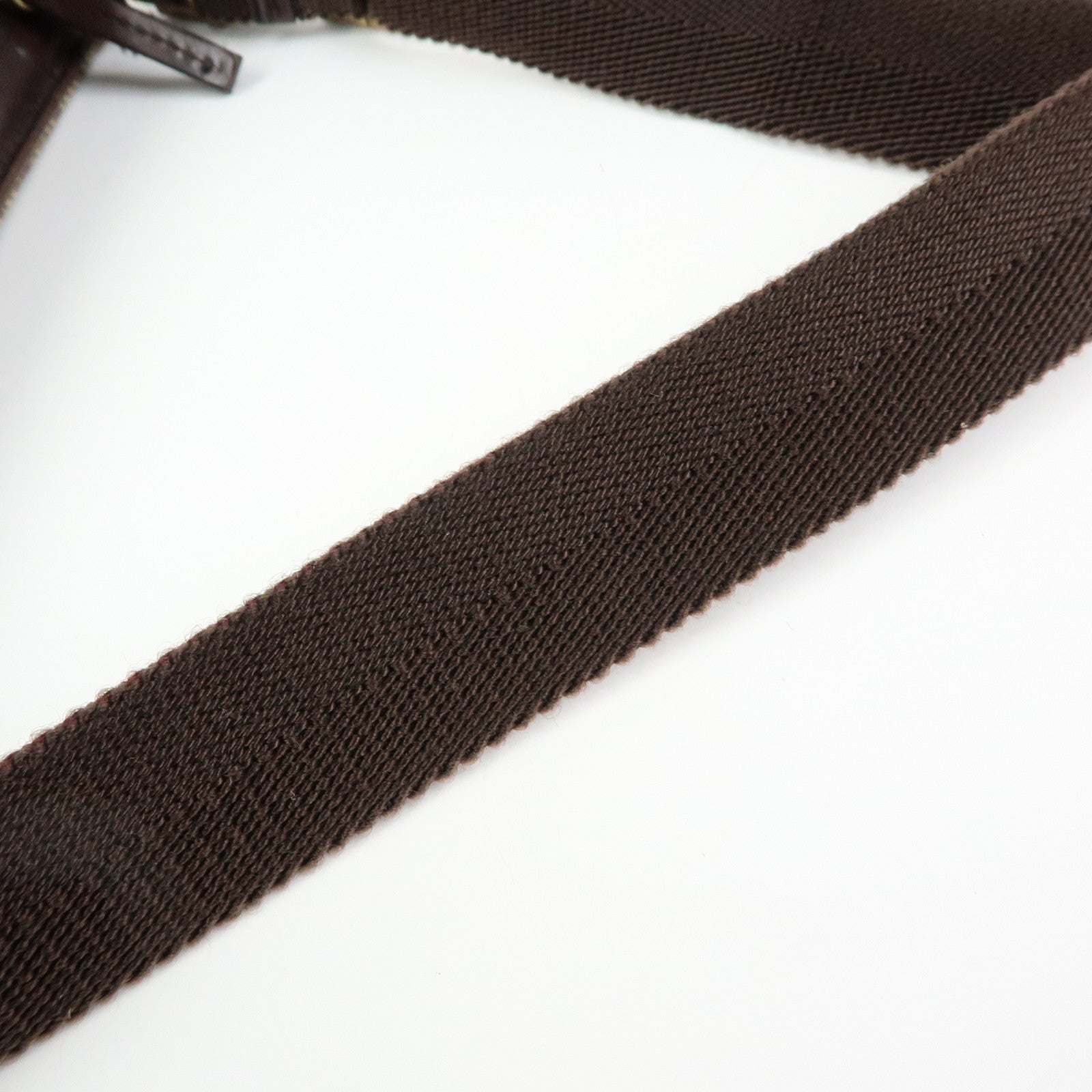 GUCCI GG Canvas Leather Mini Hand Bag Pouch Beige Brown 106644
