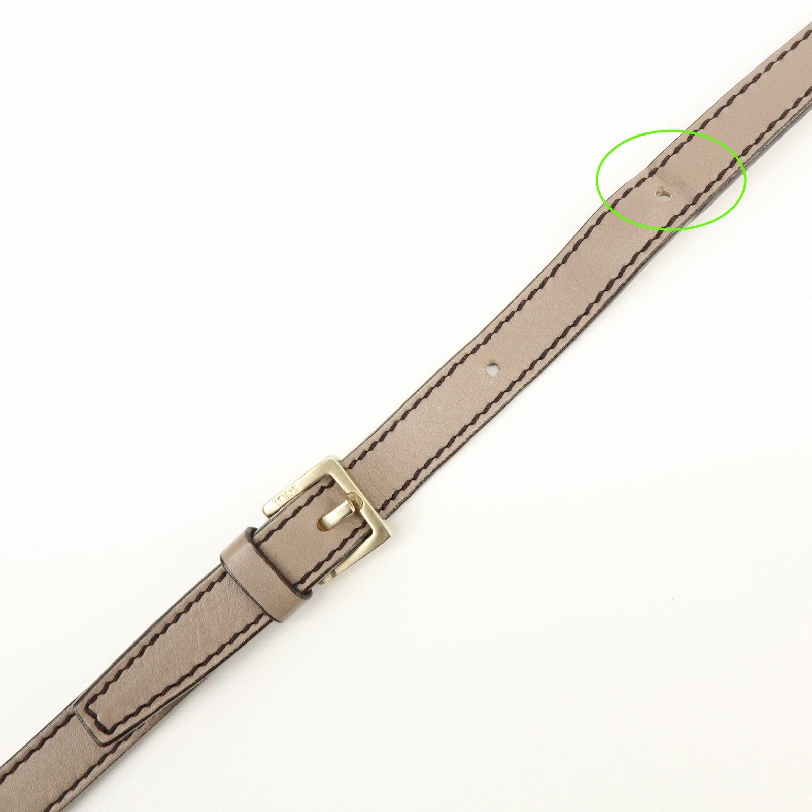 TOD'S D Styling Leather 2Way Bag Hand Bag Shoulder Bag Gray