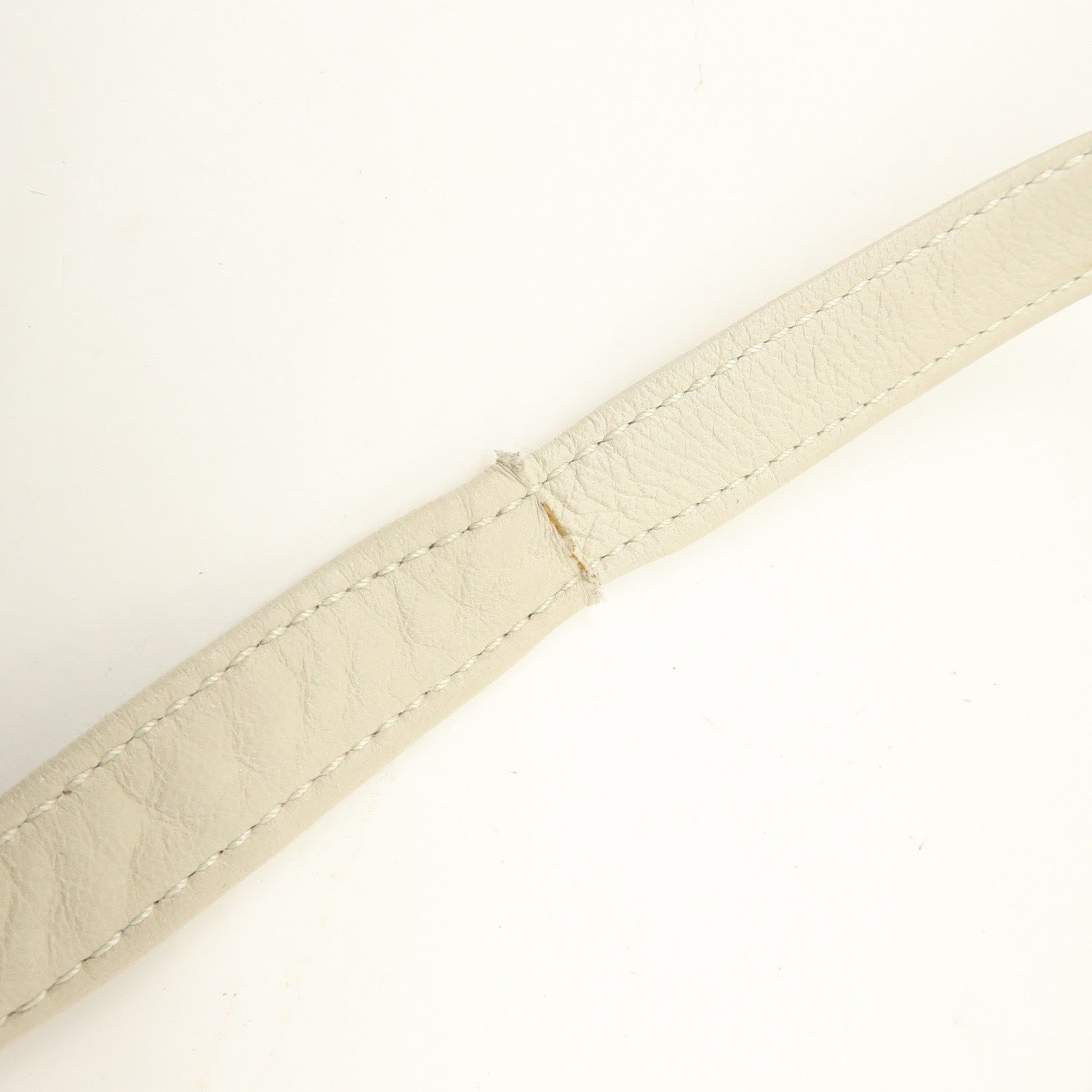 LOEWE Leather Drawstring Shoulder Bag Hand Bag Ivory