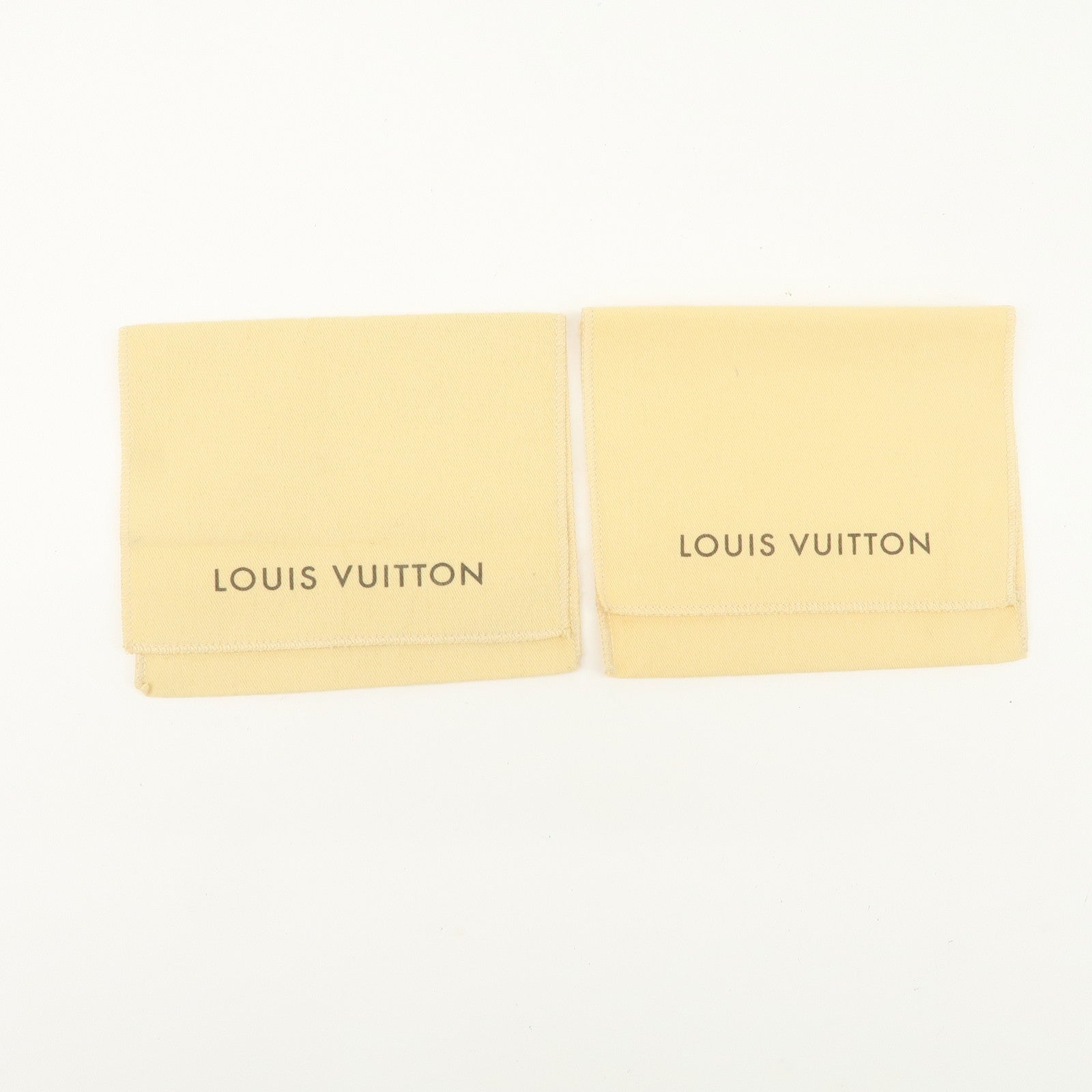Louis Vuitton Set Of 22 Dust Bag Storage Bag Flap Style Beige Used