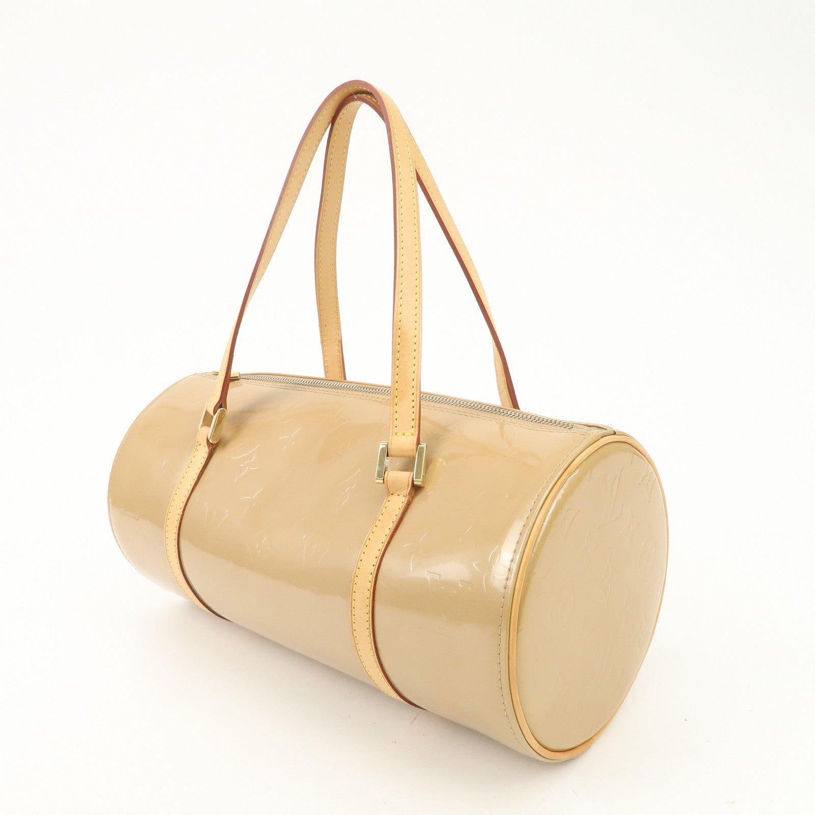 Louis Vuitton Monogram Vernis Bedford Hand Bag Beige M91329 Used