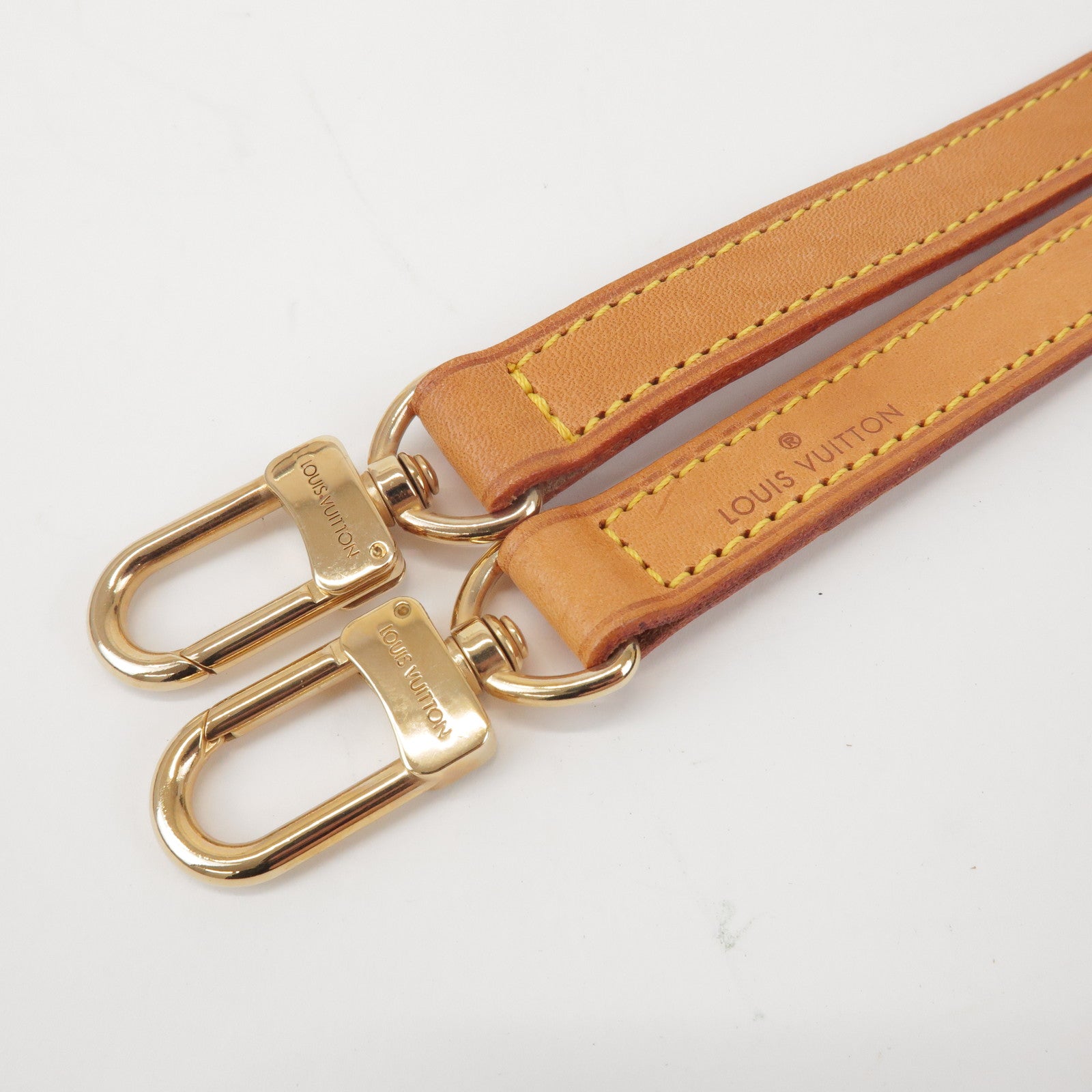 Louis Vuitton Nume Leather Shoulder Strap 100cm Beige J00142