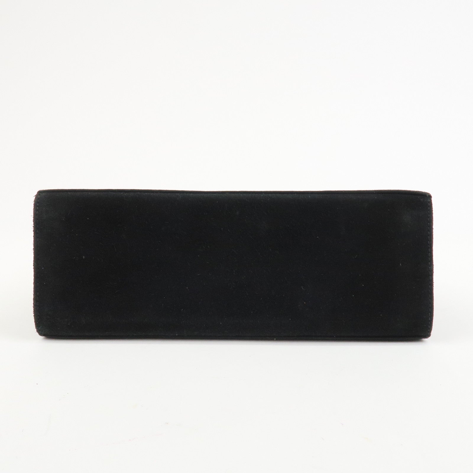 Ferragamo Gancini Suede Chain Shoulder Bag Crossbody Bag Black