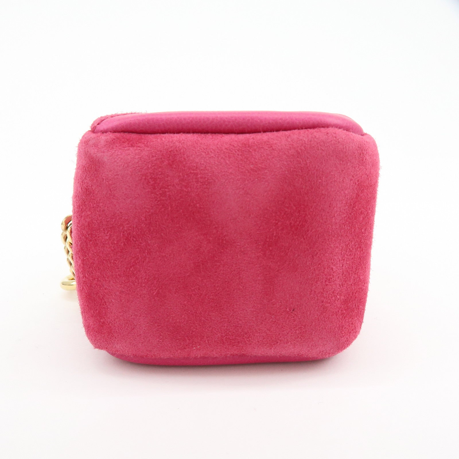 SAINT LAURENT PARIS Casandra Suede Leather Jamie Cube Pouch 669964