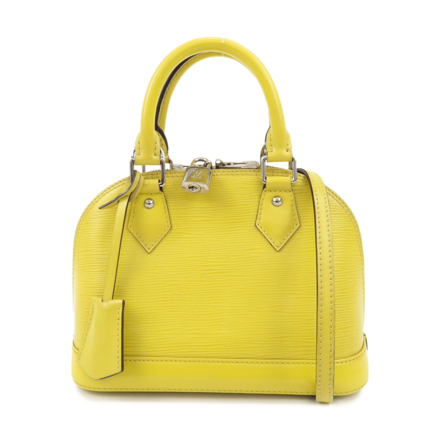 Louis Vuitton Epi Alma BB 2way Bag Hand Bag Pistache M40981 Used
