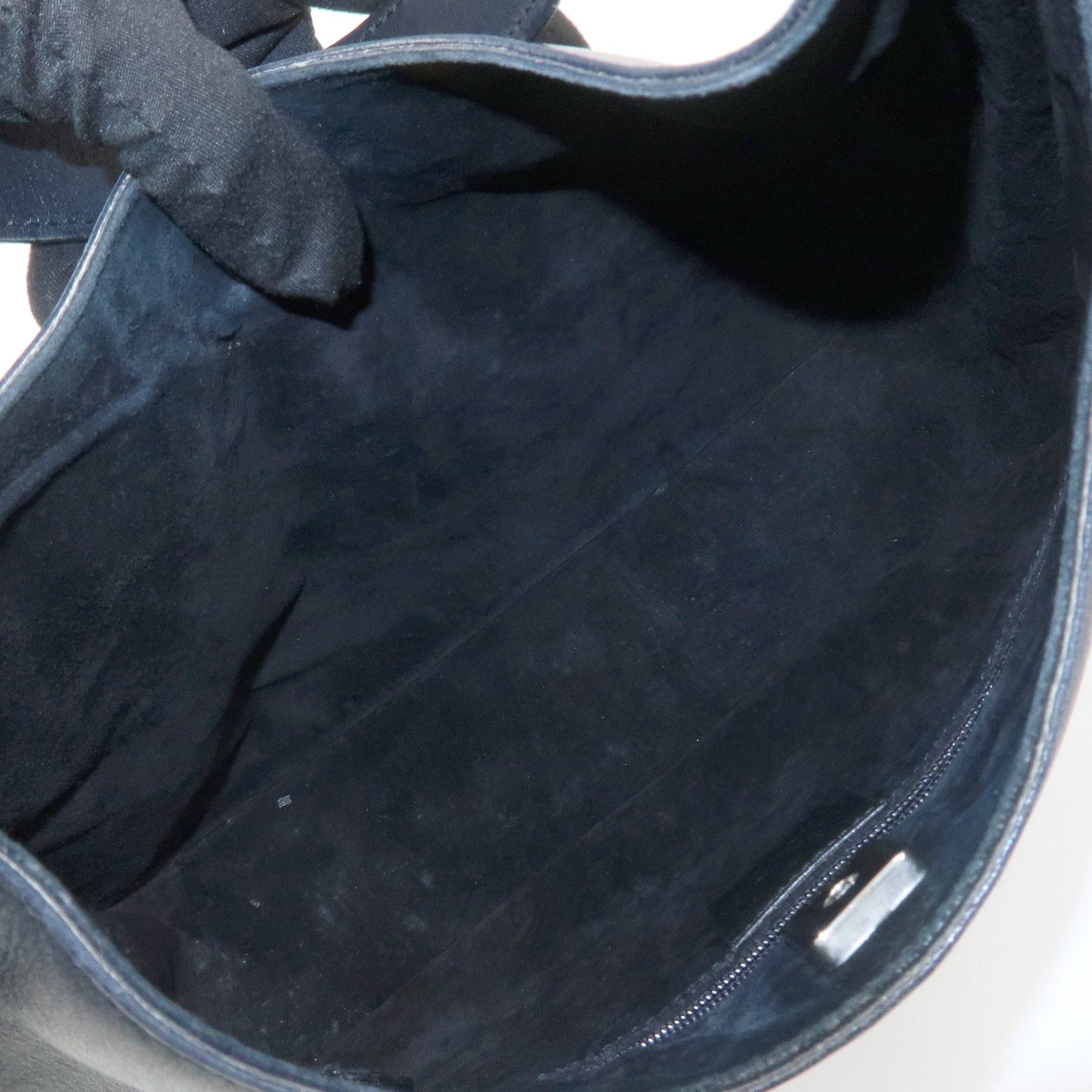 GUCCI Logo Leather Shoulder Bag Hand Bag Black 001繝サ3767