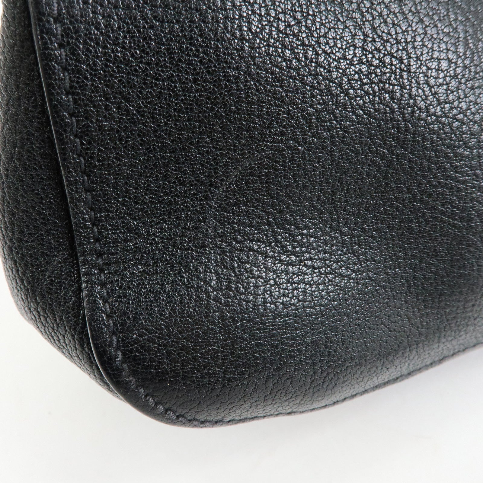 MIU MIU Madras Leather 2Way Bag Hand Bag Shoulder Bag Black