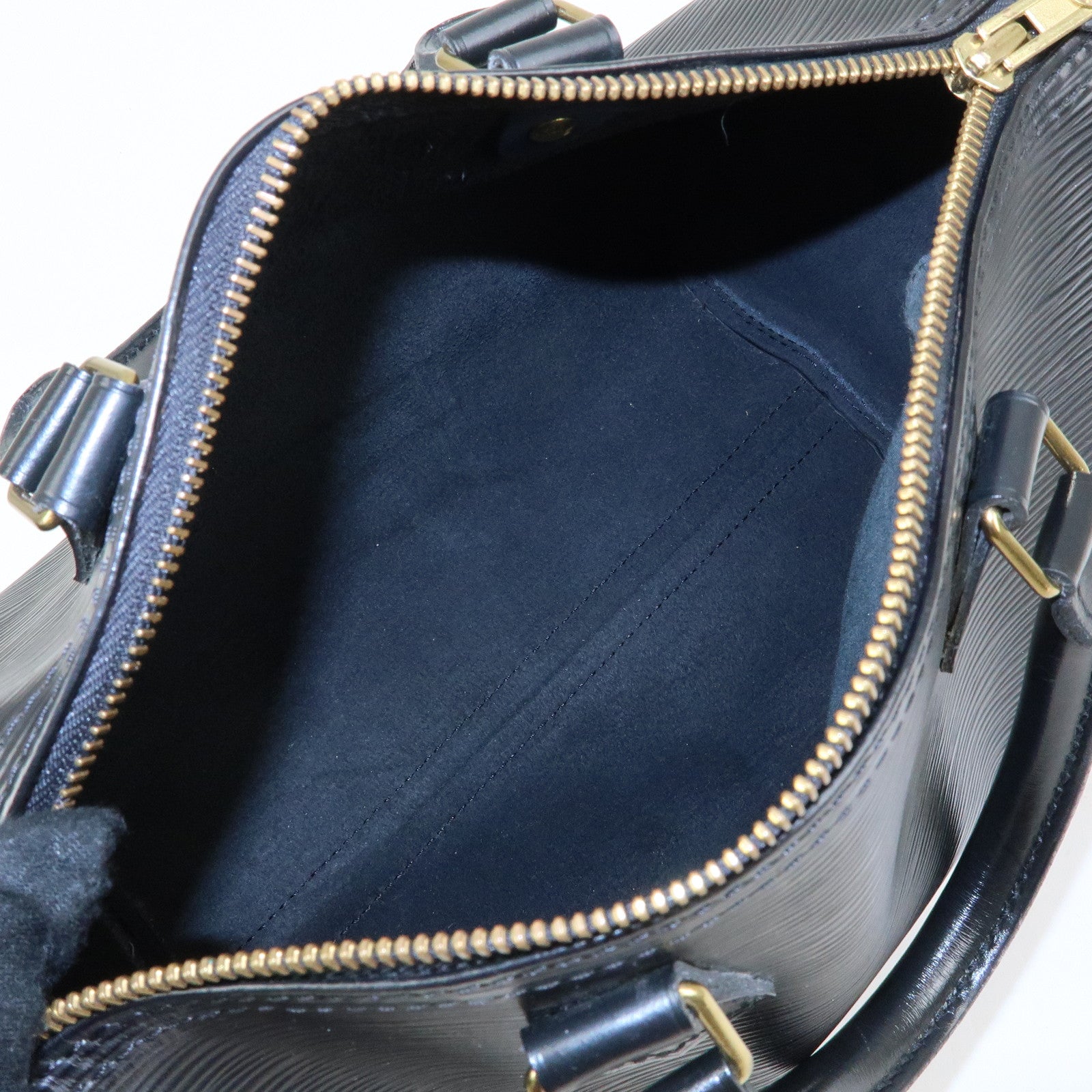 Louis Vuitton Epi Leather Speedy 25 Hand Bag Boston Bag Noir M59032