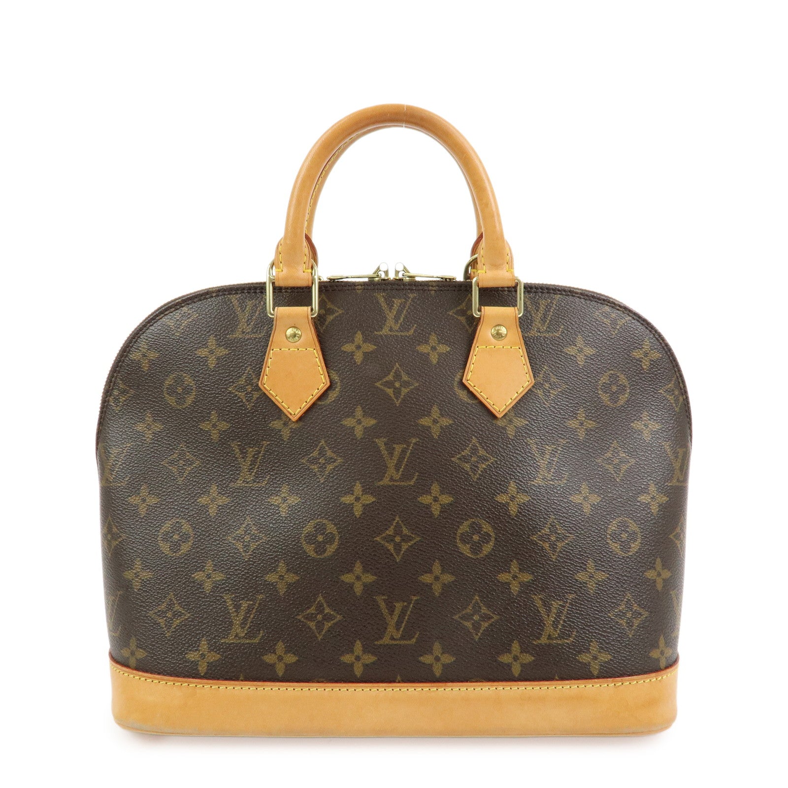 Louis Vuitton Monogram Alma Hand Bag Brown M51130